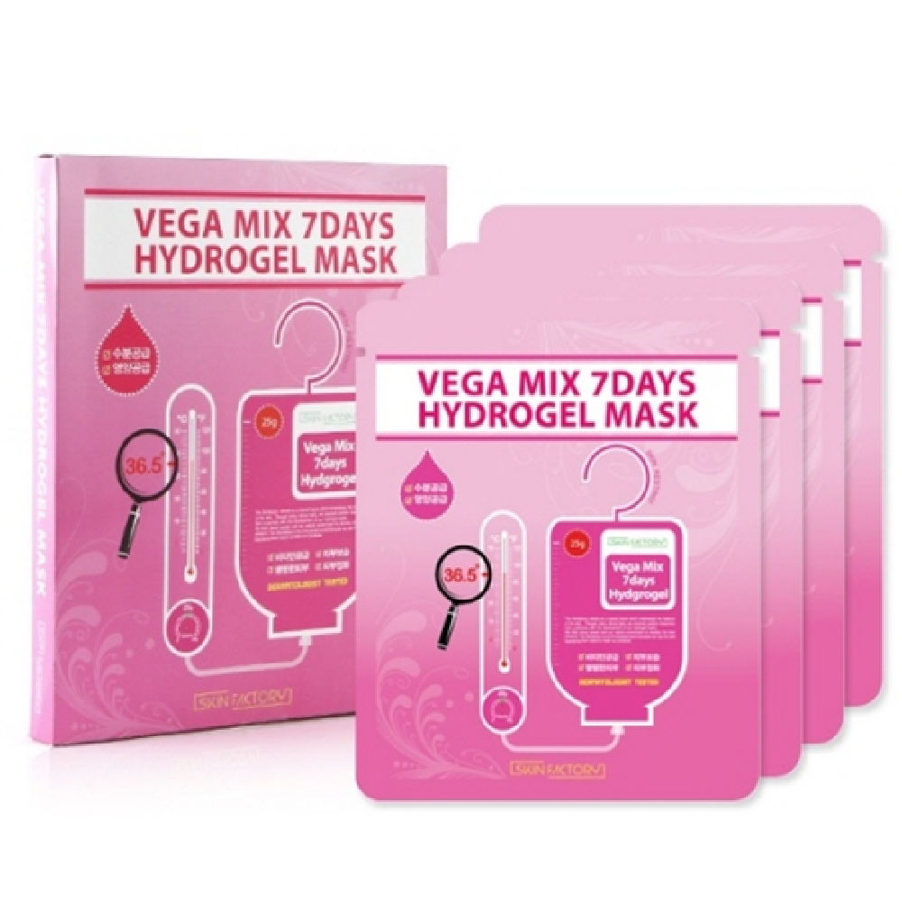SKINFACTORY VEGA MIX HYDROGEL MASK 4EA - 1box