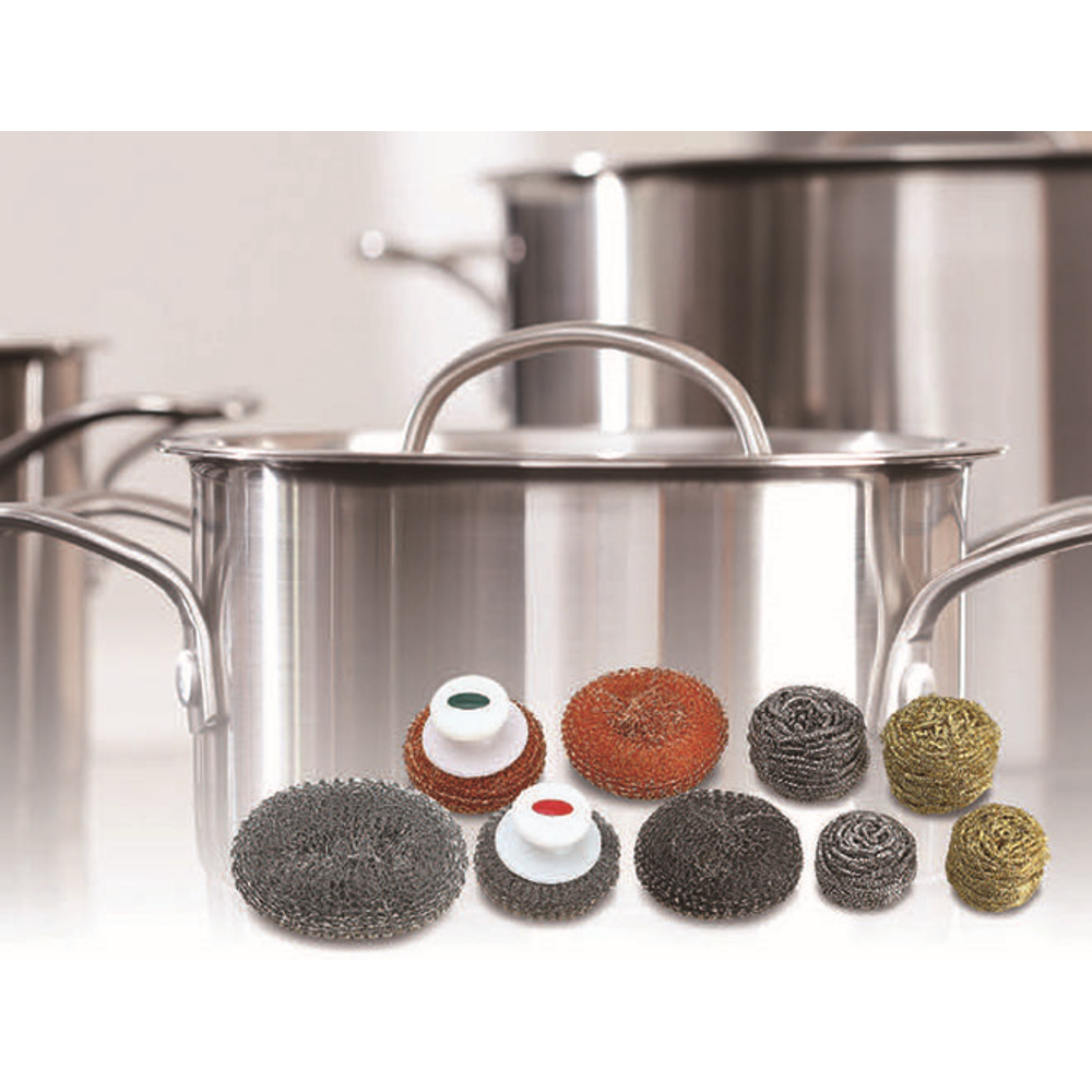 Steel wool sponge for kitchen