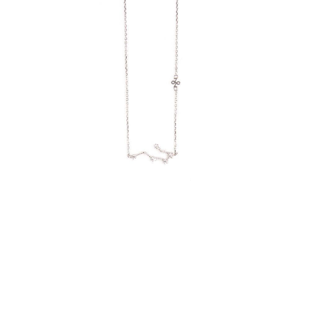 Zenaluce Silver Zodiac necklace