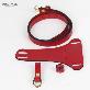 full image Premium leather harness T type (Red)
