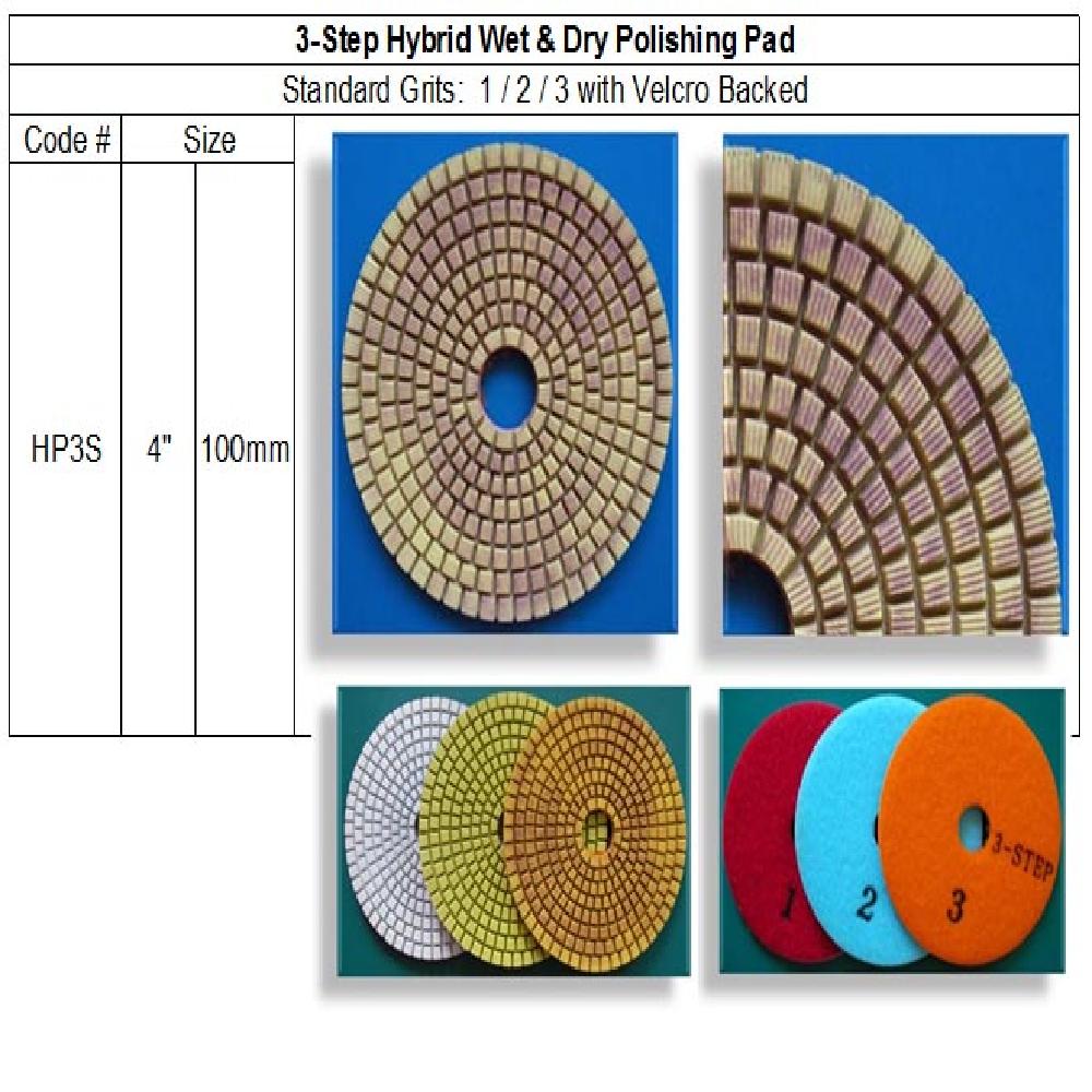 Hybrid 3 Step Wet & Dry Polishing Pad