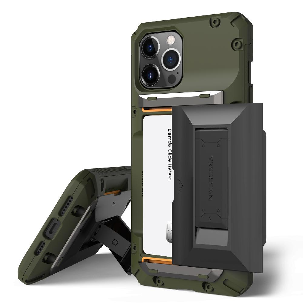 iPhone 12 series - Damda Glide Hybrid - Wallet+Kickstand case