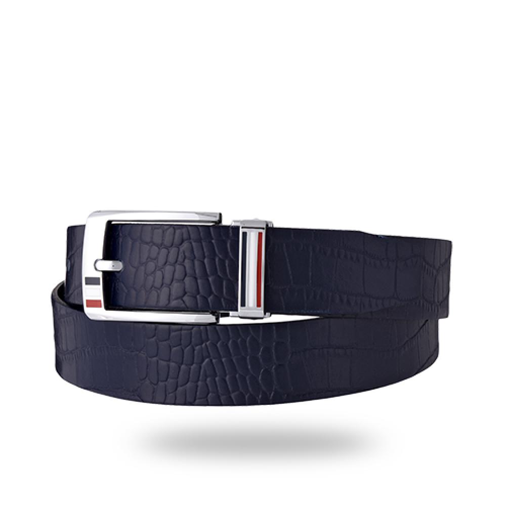 YEUNWOO cowhide Crocodile Pattern BELT x Square  Buckle