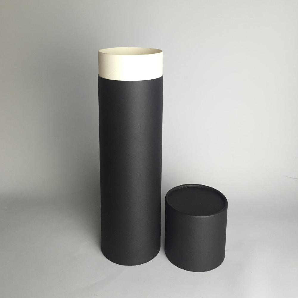 Wine paper tube 750ml(Black)_Coffee Wine Liquor Bottle Packing Cylinder Gift Boxes cardboard boxes