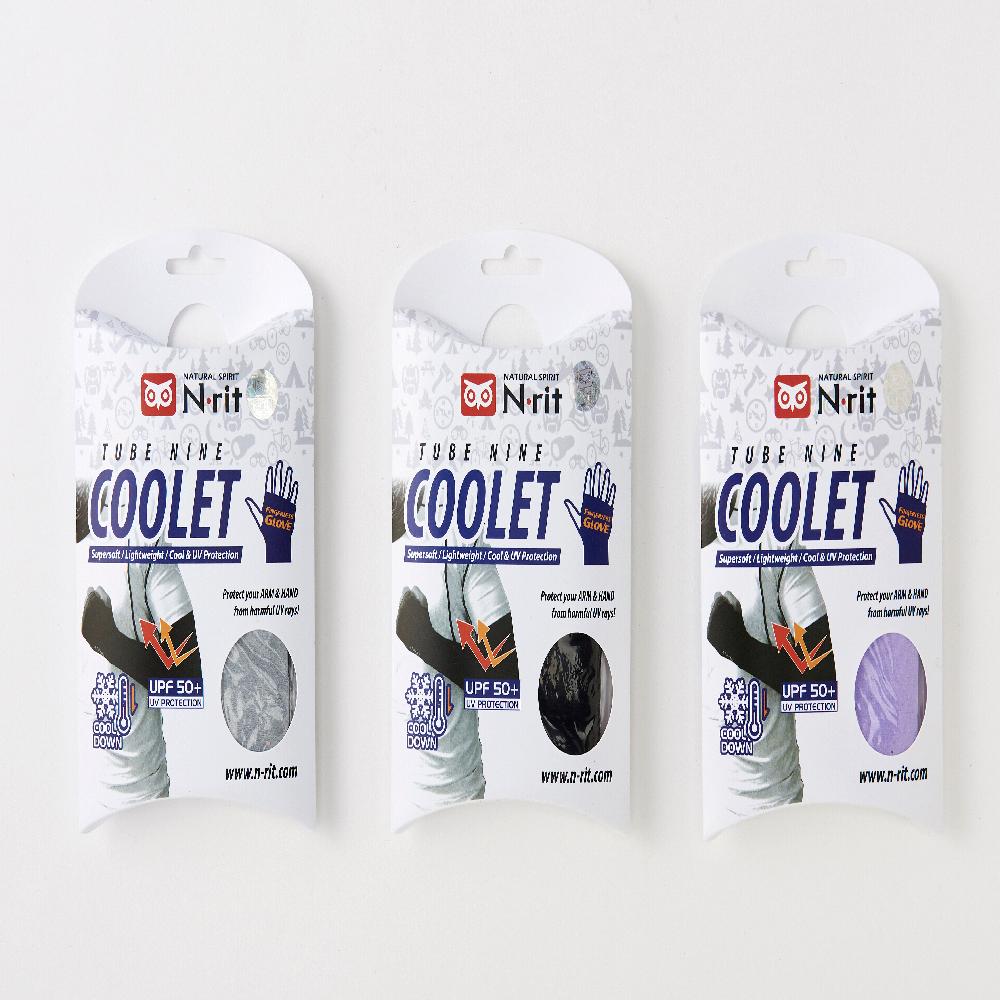 N-rit Sports Sleeves COOLET2, COOLET GLOVE, Cooling arm sleeve, UV protection