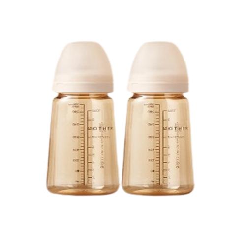 Mother-K PPSU Baby Feeding Bottle | BPA-free PPSU material, Compatible, Body shape and solft nipple