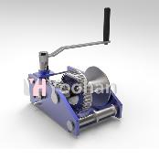Ease of installation and portableness Manual Hand Winch (Blue, Silver, Balck)