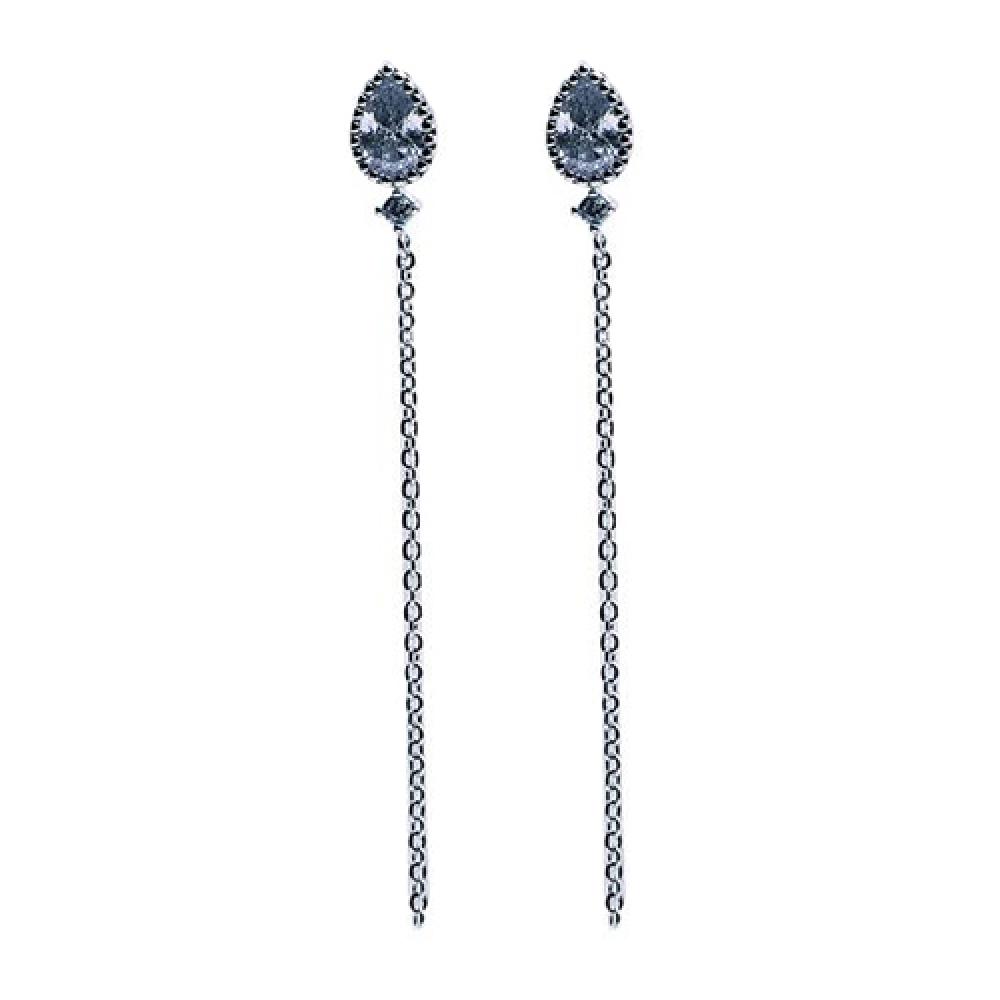 MUAH tear drop stone with dropped chain with unique special material base in a completely new style