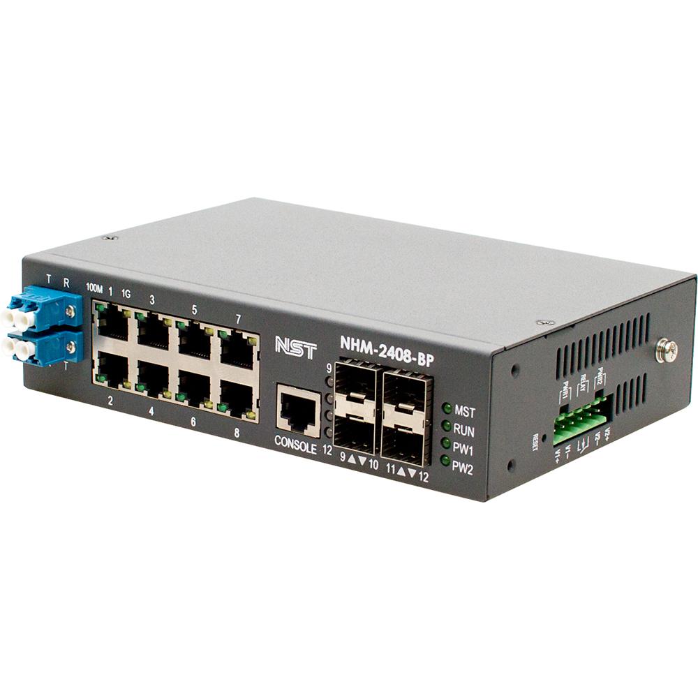 NHM-2408BP designed for use in harsh environments and to build reliable and secure network