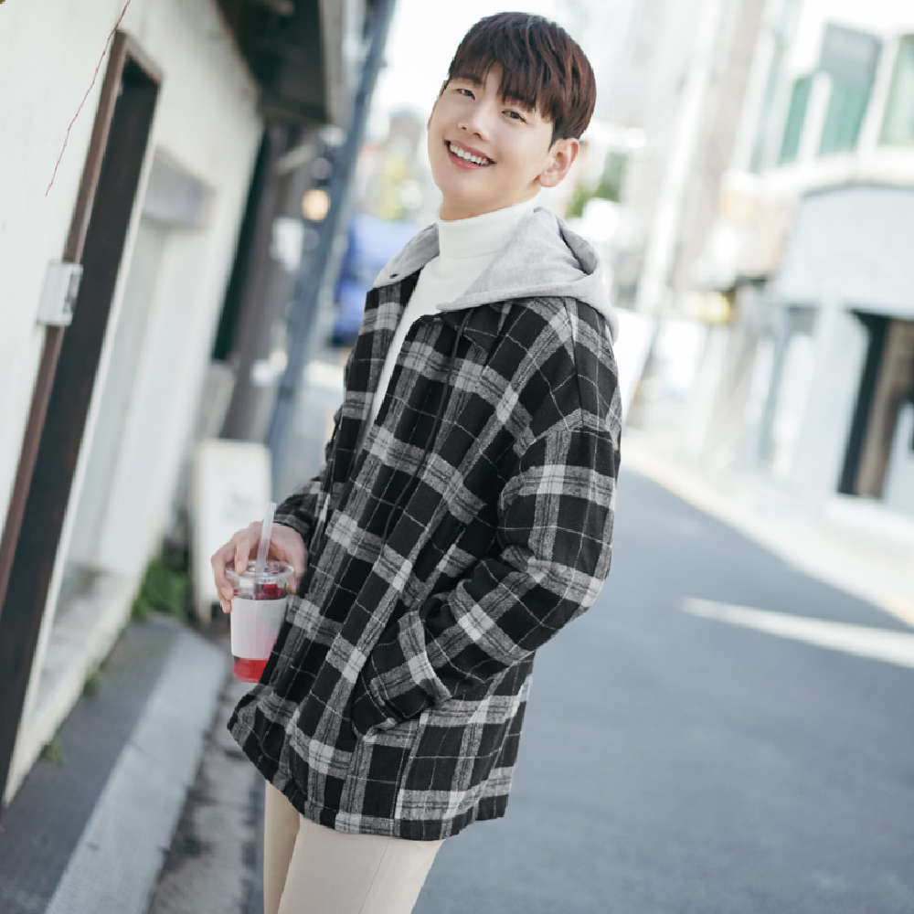 JOGUNSHOP’s Flannel Hood Shirt Jacket