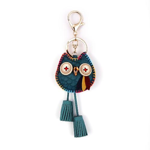 Multi Color Handmade Owl keychain