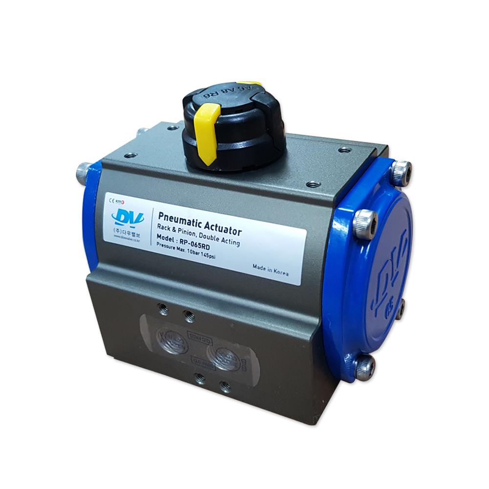 DOW Valve Korea, Pneumatic Actuator for automation of quarter turn valves on ball valve, plug valve