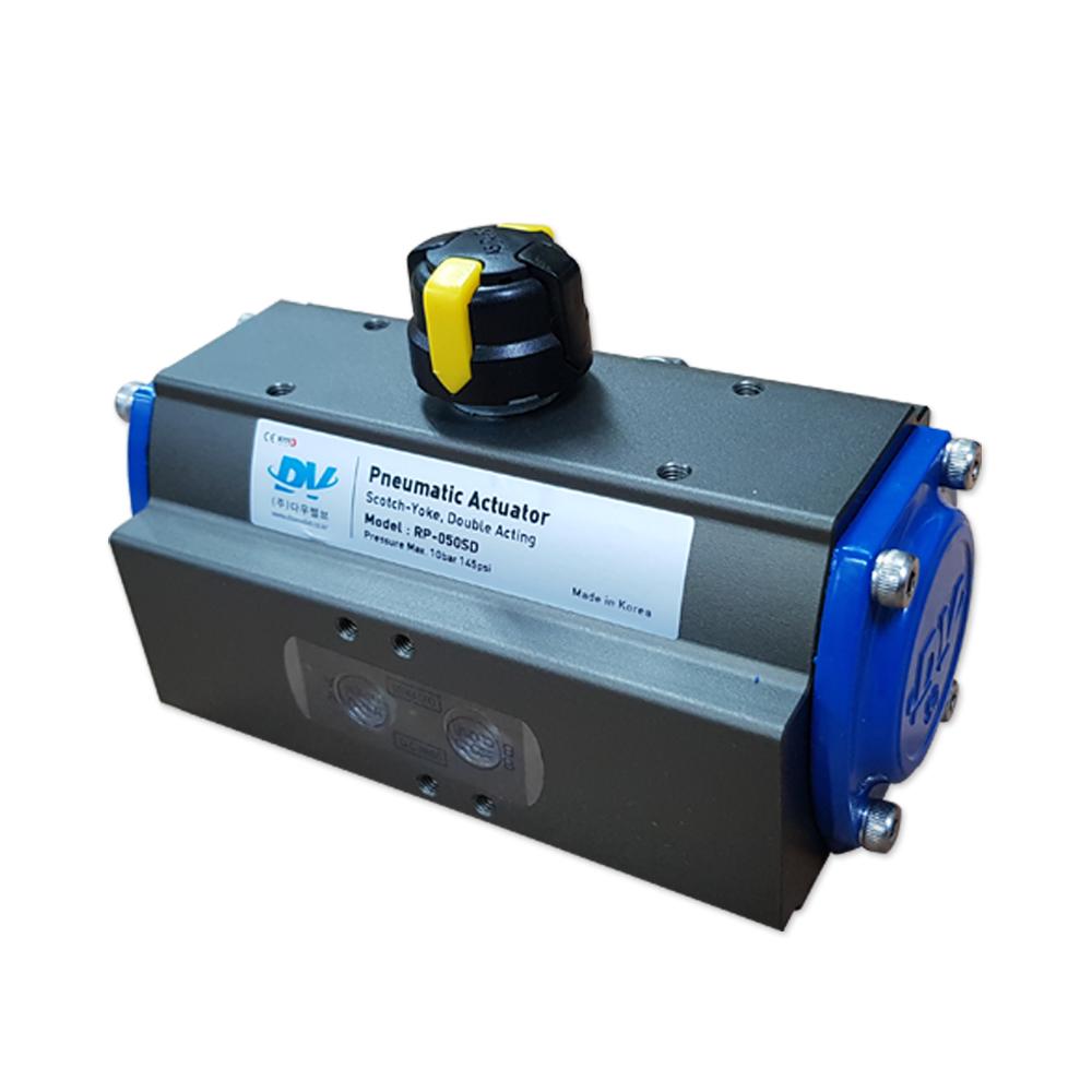 DOW Valve Korea, Pneumatic Actuator for automation of quarter turn valves on ball valve, plug valve