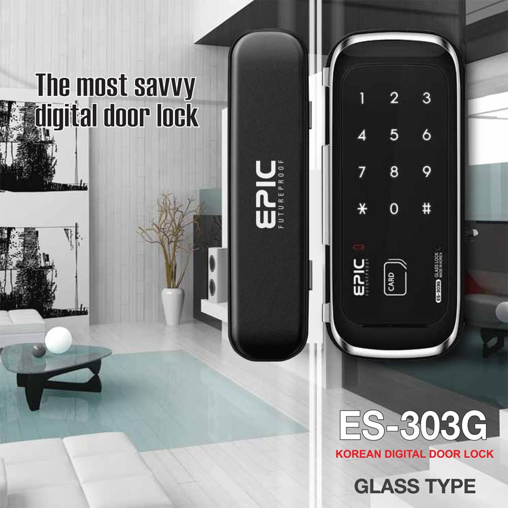 EPIC ES-303G GLASS Digital Door Lock