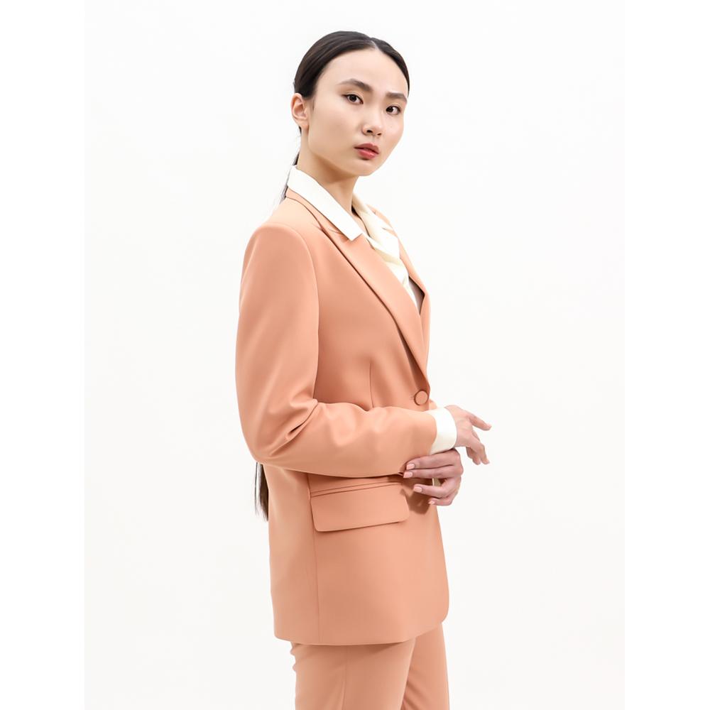 SUITHEEL LOOSE FIT BELTED SINGLE SUIT - SALMON