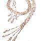 full image Silver embroidery crafted Scarf Necklaces : K330