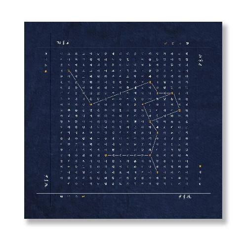 Counting the Stars at Night Handkerchief | handkerchief, yun dong ju, poetry, star, cotton