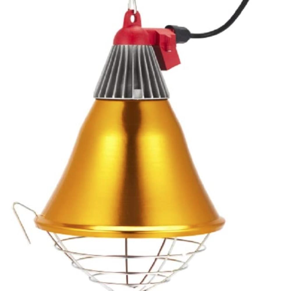 JK HEAT PLUS JKBL210S / 300S Brooder Lamp Lamp Protector 10pcs Ued for Swine Farms (Gold, Large)