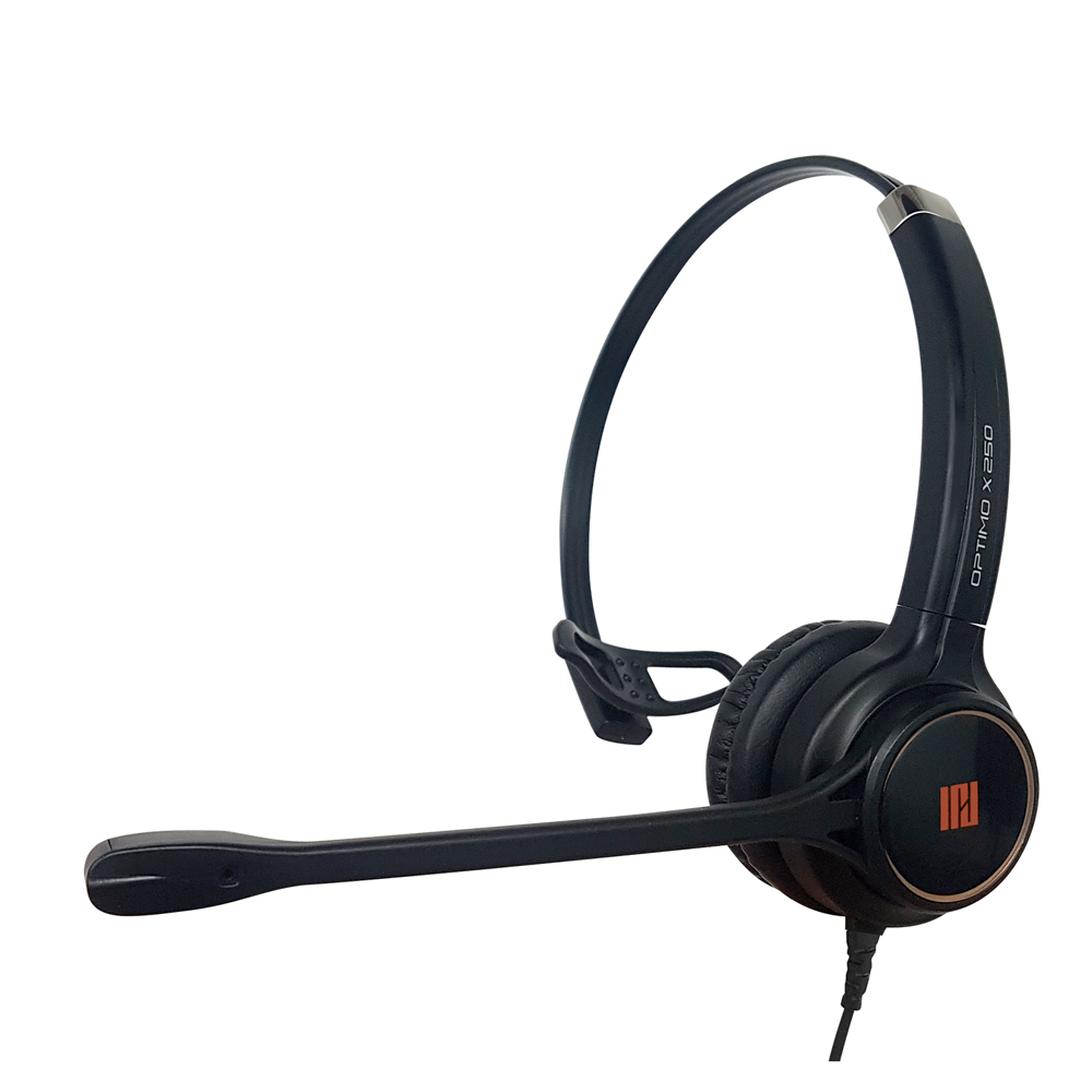 IPD IPH-250 Single Ear Noise canceling Headset with 2.5mm jack for Cisco SPA, Polycom, Grandstream,I