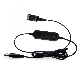 detail image2 PD IPH-255 Optimo-X Double Ear Noise canceling,Corded Headset with USB Adapter to PC with Mute Switc