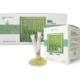 Nature farms 100% Korean Superfood Barley Sprout Powder with Ginseng, Daily Health Nutrient Organic