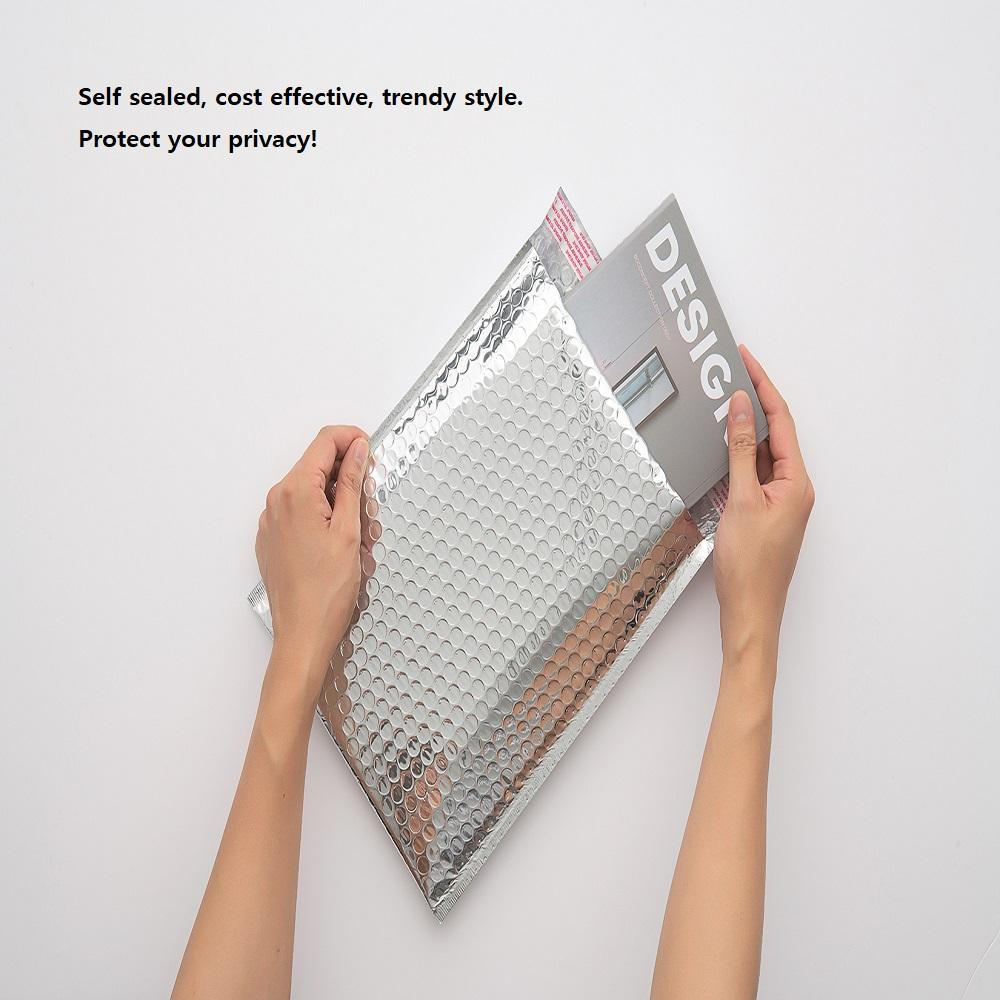 Bubble padded emailer silver 6x10 with convenient, economic, safe with lightness for business