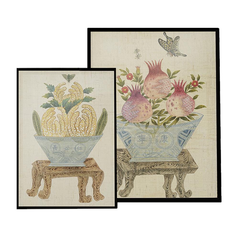 Korean Folk Art Frameless Art Print, minhwa drawing Korean art poster for home deco_'Gimyeongsogwado