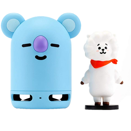 BT21 Official BTS Friends Duo Bluetooth Stereo Speaker & Figure Set (Speaker KOYA + Figure RJ)