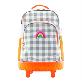 full image oddbi Happy Check LED Trolley Bag - gray