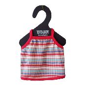 Rainbow Stripe Crop Sleeveless (Red/XL)