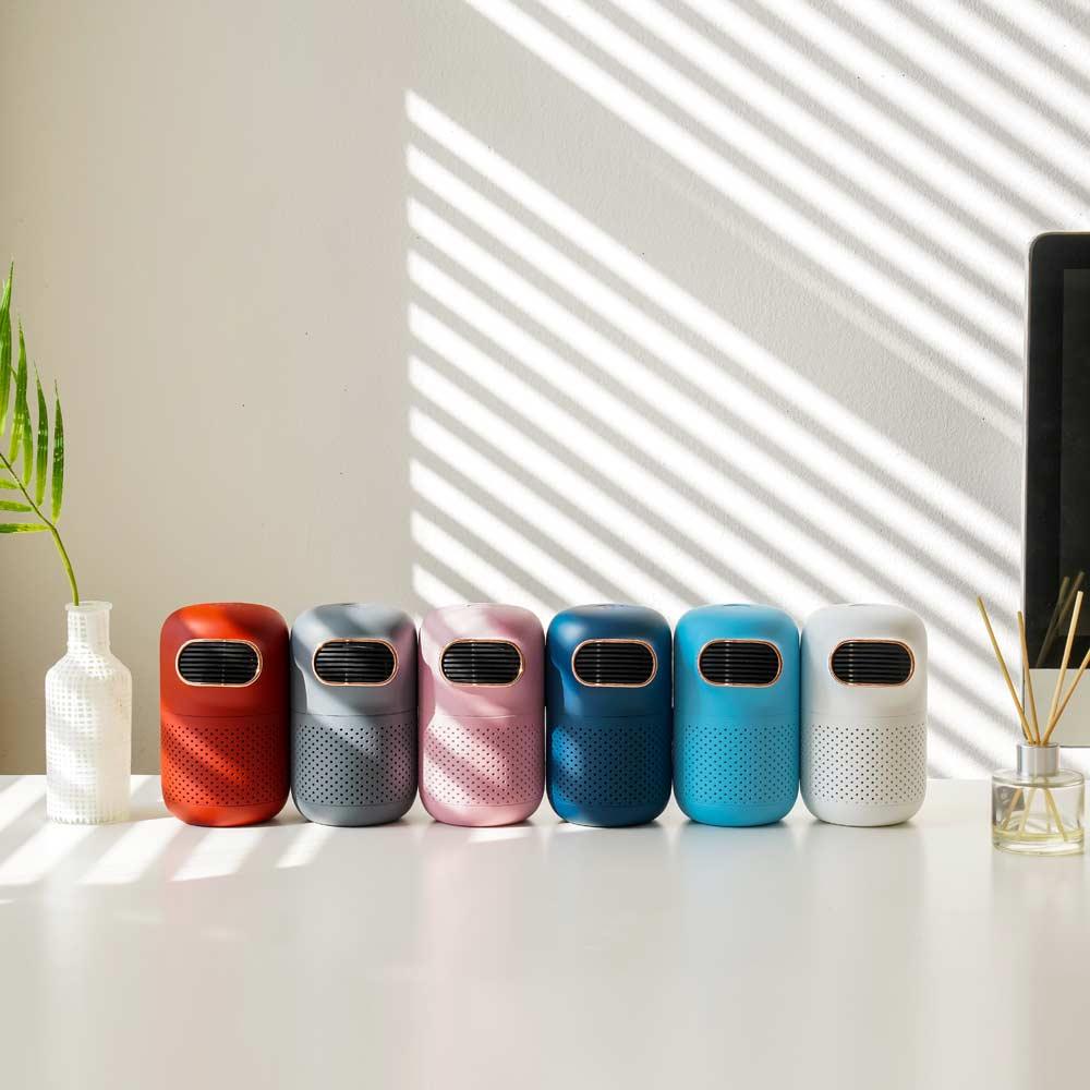 Cheongwoo C&T ROBA Mini Portable Air Purifier + Cup Holder / Color : Sky Blue