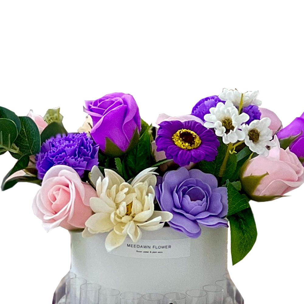  Soap Flower Carnations Center Piece  L (Lavender)