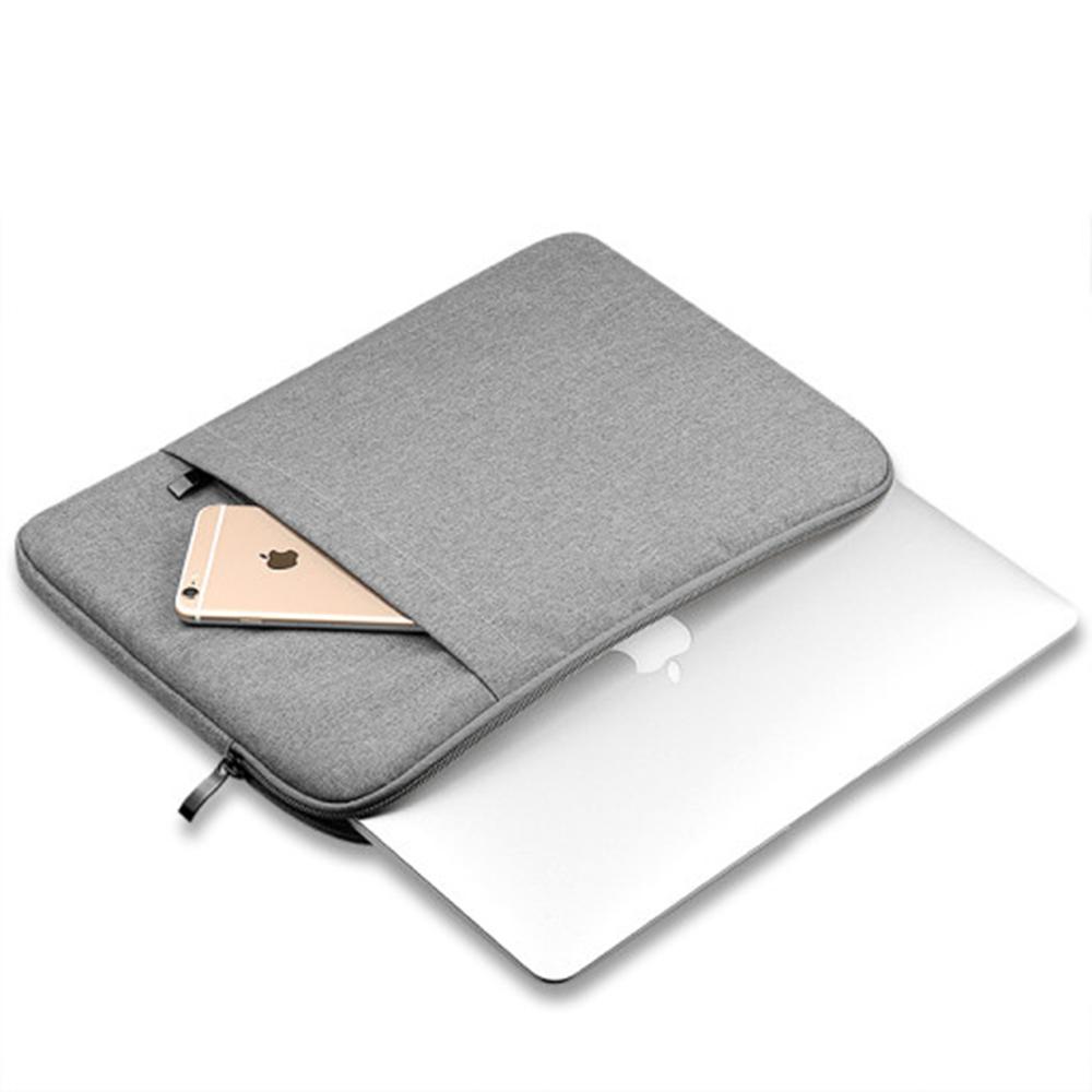 FLUX  laptop pouch slim canvas for 13 inch  and 15 inch  (gray, navy)