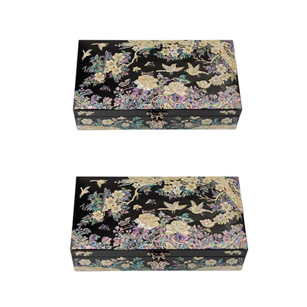 Mother of Pearl Jewelry Box 22plum