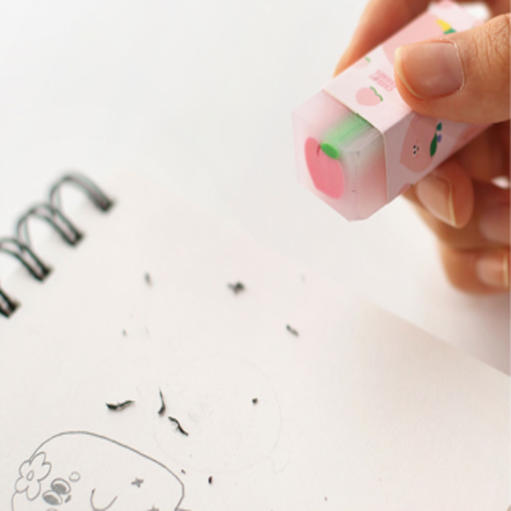 [Pinkfoot] Good quality peach eraser 36EA/1pack