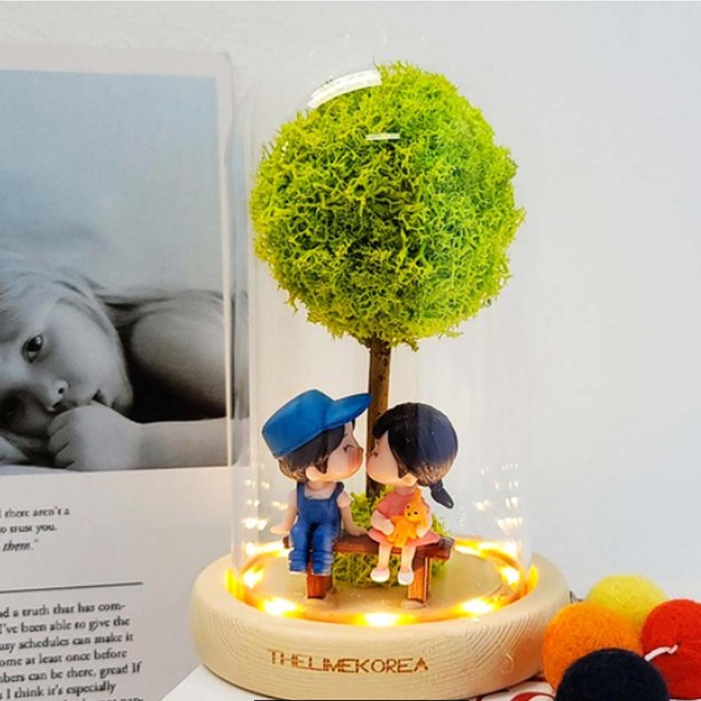 LED Sweet Glass Dome Mood Light Special Day Gift