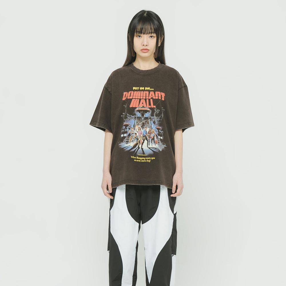 VINTAGE WASHING D MALL T-shirts BLACK