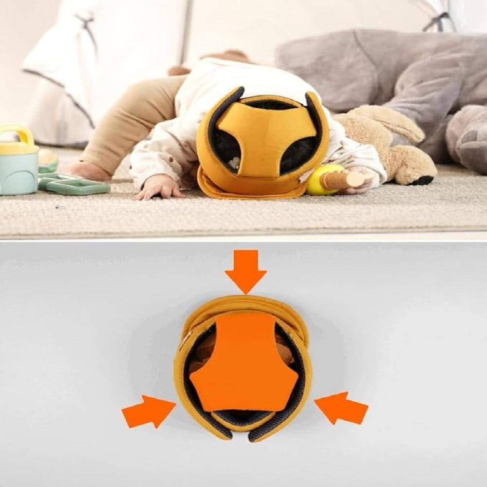 COMMU Baby Helmet for Crawling Walking Baby Head Protector(Picnic Green) - Toddler, Infant Baby Safe