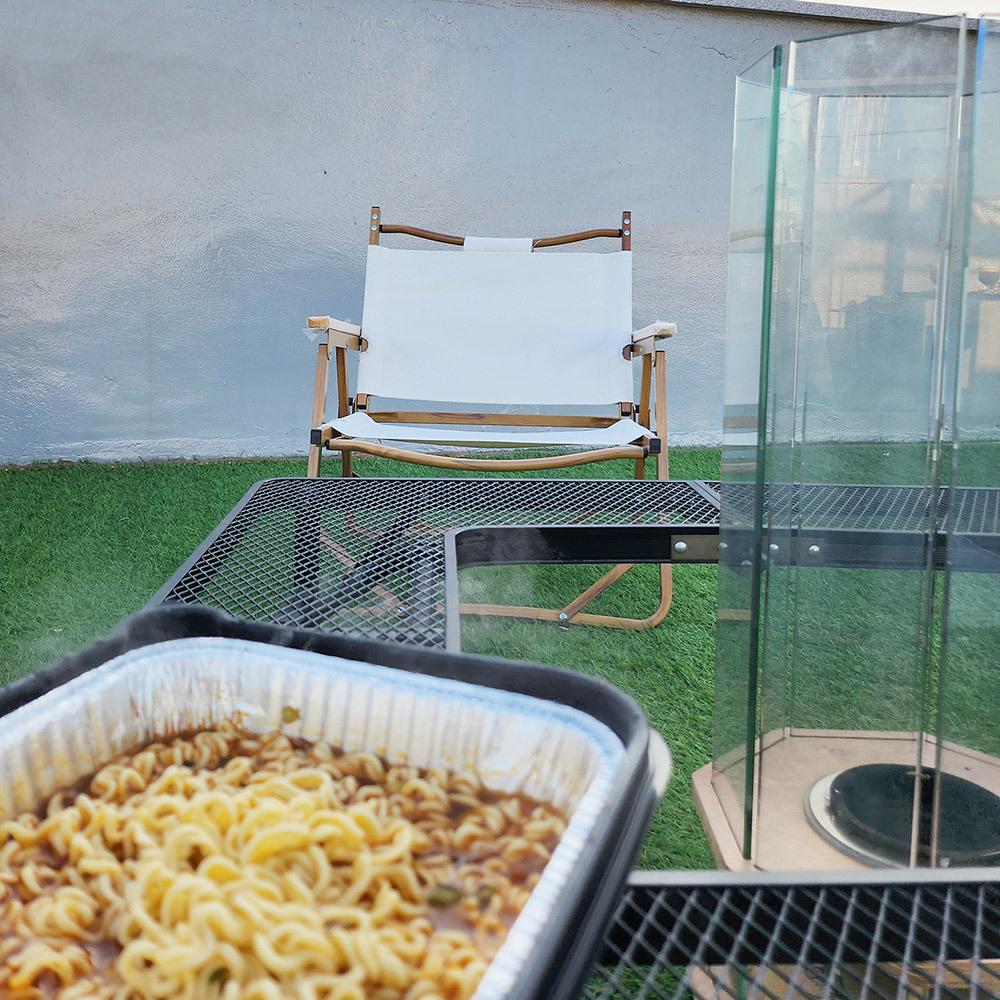 Self-heating pot box (3 sets) Outdoor camping lunchbox Water-activated salt food Disposable food