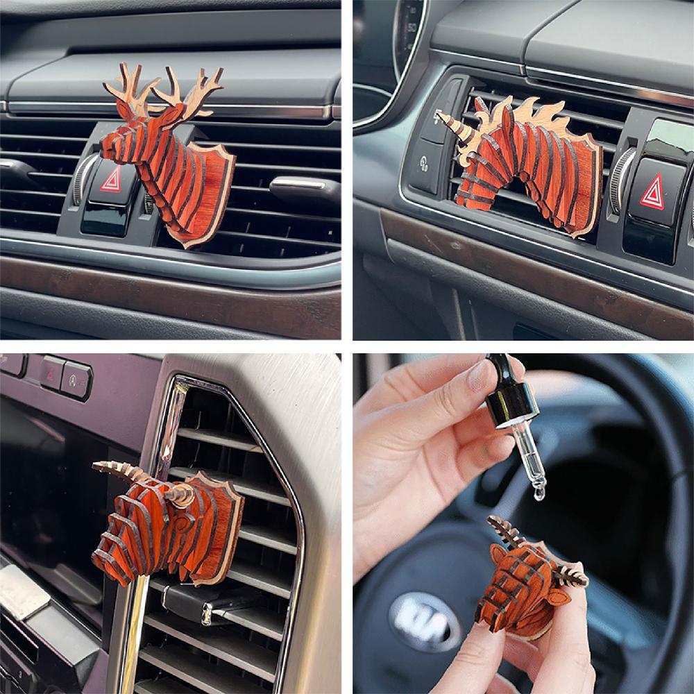 Wooden Diffuser Holder (for Vehicles & Home Decor) / Buffalo, DIY Type(Assembly)