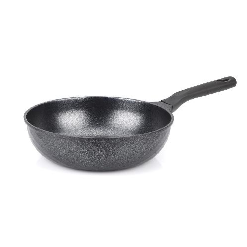 COTE SILVER - Nonstick Coating Flat Bottom Wok Pan, Induction Compatible (10 Inch)