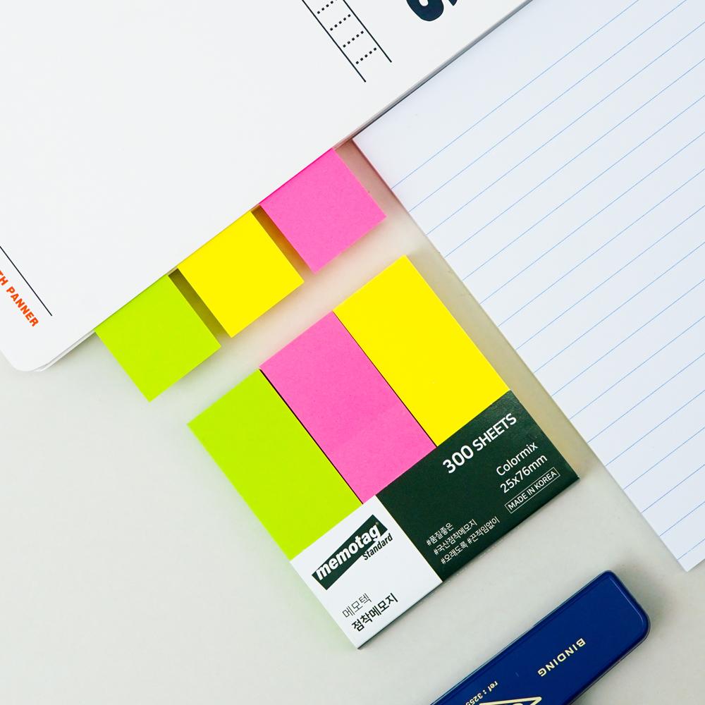 [1x3 Inches] Color Mix Index Sticky Notes, Page Markers